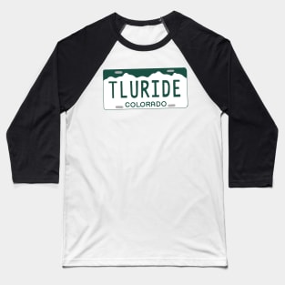 Telluride License Plate Baseball T-Shirt